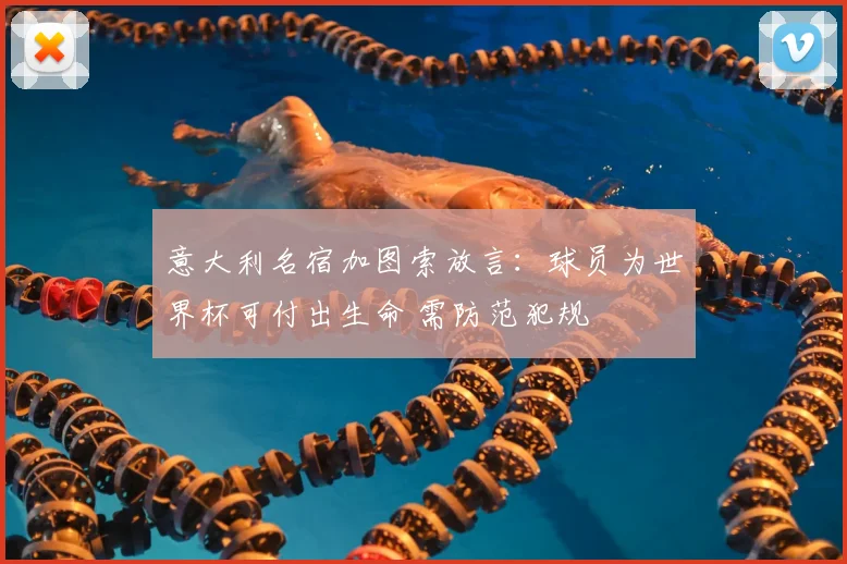 意大利名宿加图索放言:球员为世界杯可付出生命 需防范犯规